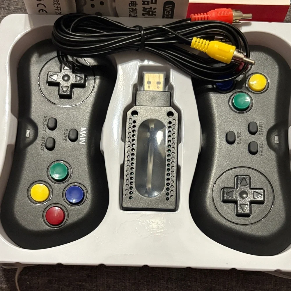 2.4G Wireless Game Dongle with Black Controllers